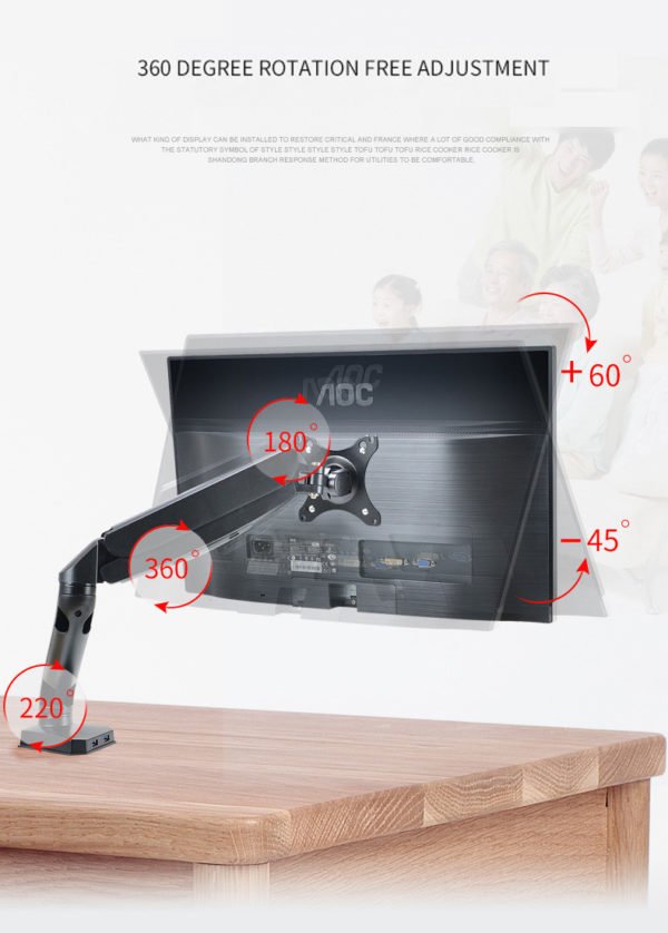 17-27 Inches Monitor Arm Bracket