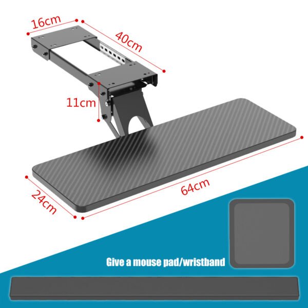 Adjustable Computer Keyboard Tray