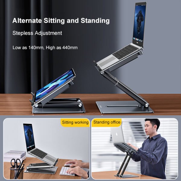 Laptop Stand with Phone Holder