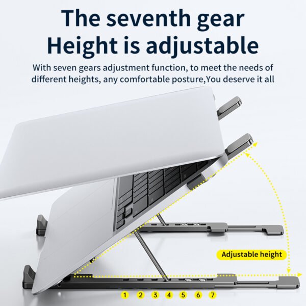 Ergonomic Aluminum Device Holder Laptop Stand