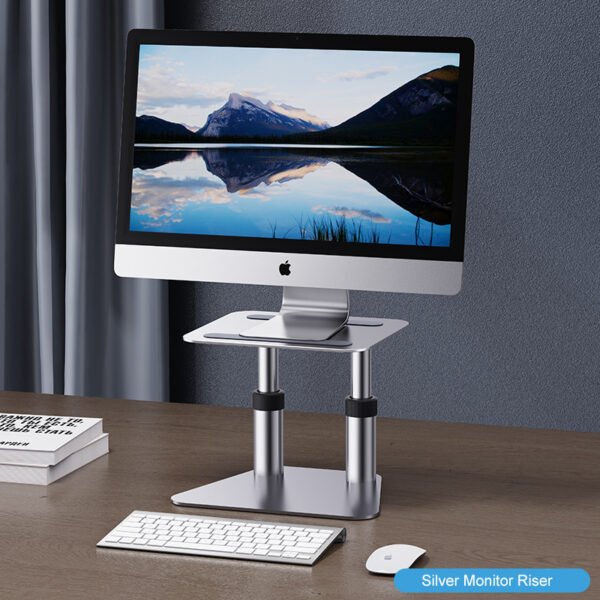 Computer Desktop Shelf Aluminium Laptop Riser Monitor Stand
