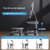 Computer Desktop Shelf Aluminium Laptop Riser Monitor Stand